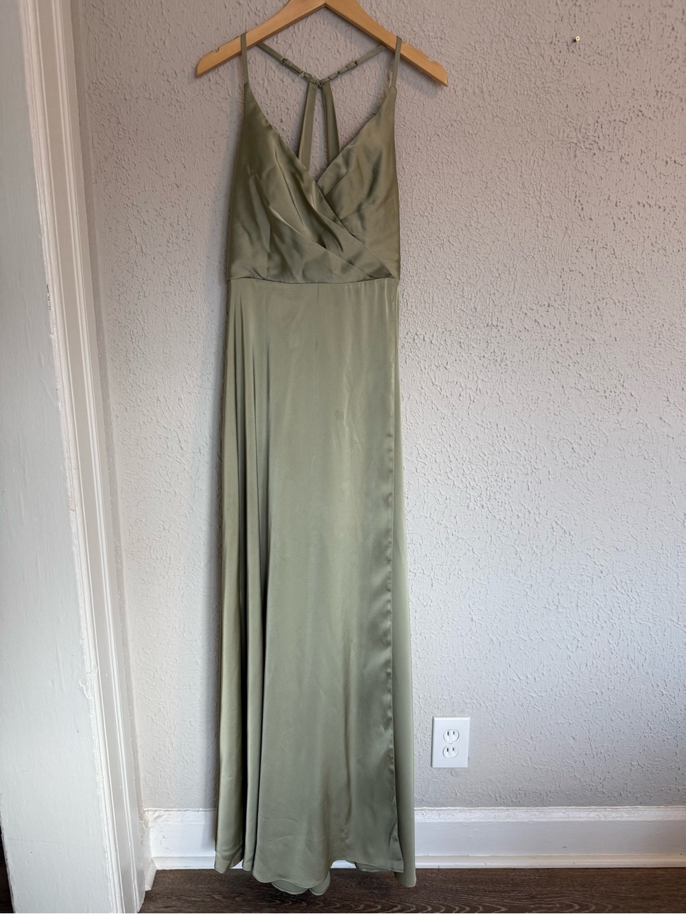 Satin V-Neck Dress